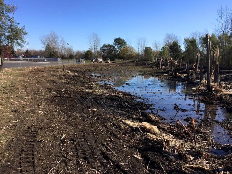 Cleared and leveled lot ready for the next phase